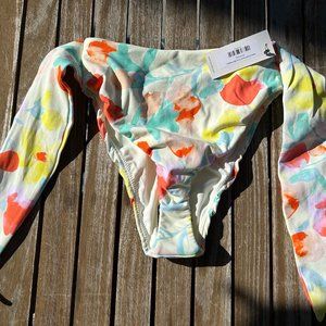 Brand New Small Montce Helena Floral Paula Tie-up Bikini Bottom
